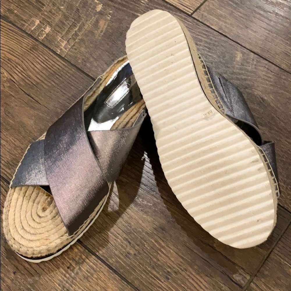 BCBGeneration Sliver Straps Espadrille Slides - Picture 5 of 6